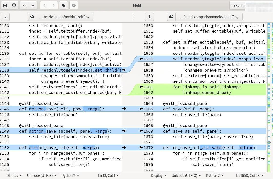 代码和配置文件对比工具 Meld 3.22.2 代码和配置文件对比工具 Meld 3.22.2