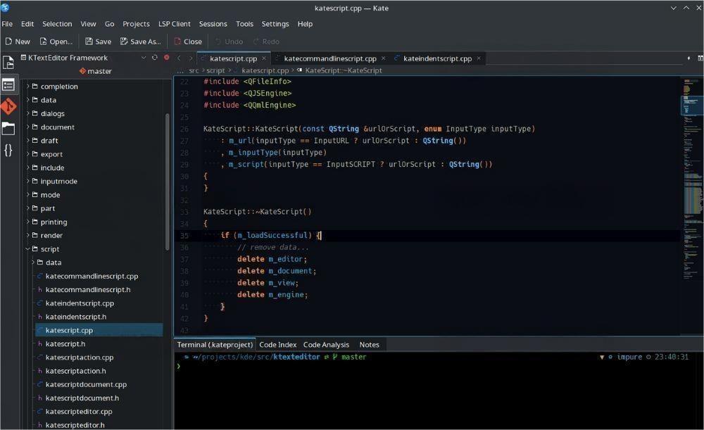高级文本编辑器 Kate 使用体验记录 高级文本编辑器 Kate 使用体验记录